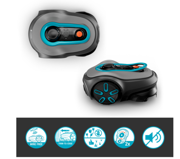 Kabelloser Mähroboter GARDENA Smart Sileno Free – bis 1.200 m², ohne Begrenzungskabel