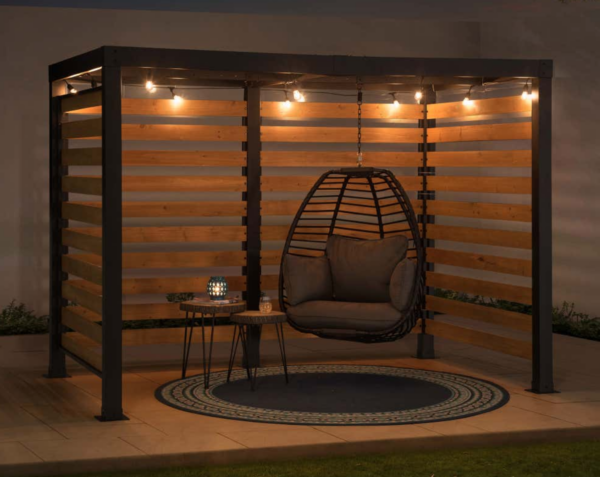 Pergola MARAO von Sunjoy, Außenmaße 3,1 × 1,9 m