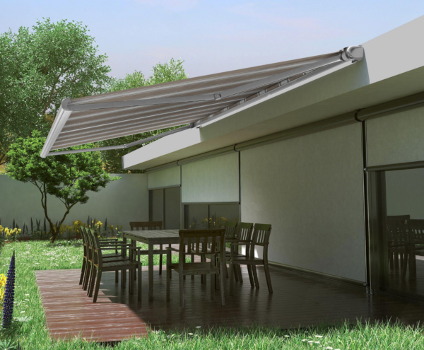 Motorisierte Gelenkmarkise BATZ2 XL, 4,10 × 3,50 m