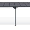 Anbau-Carport aus Aluminium 5 × 3 m (15 m²) mit Polycarbonatdach 6 mm, UV-beständig, Anthrazitgrau – KLEO