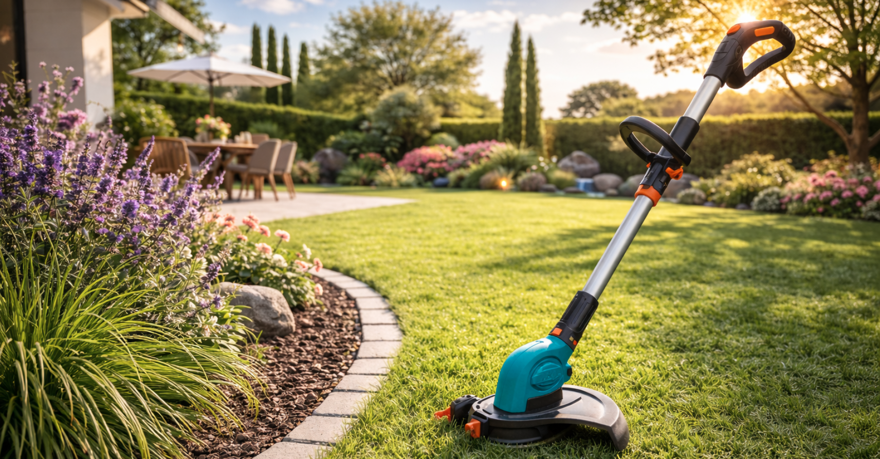 Akku-Rasentrimmer GLORIA FineCut 18 V, Schnittbreite 25 cm