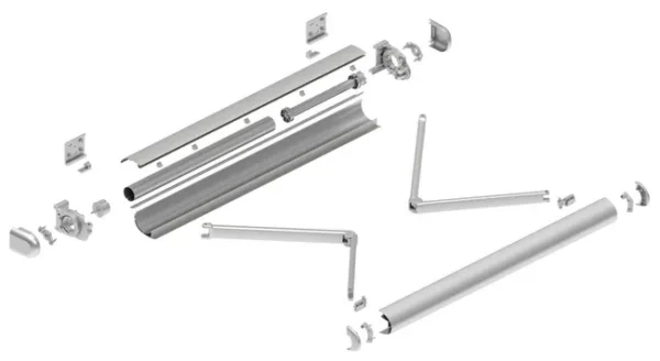 Motorisierte Gelenkmarkise BATZ2 XL, 4,10 × 3,50 m