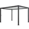 Freistehende bioklimatische Pergola PRIMA aus Aluminium, anthrazitgrau, 12 m²
