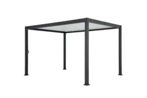 Freistehende bioklimatische Pergola PRIMA aus Aluminium, anthrazitgrau, 12 m²