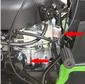 Aufsitzrasenmäher  John Deere X106 – 107 cm Schnittbreite